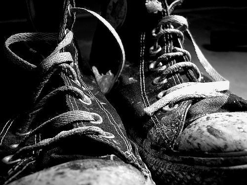 dirty shoes