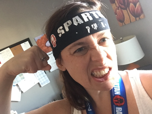 this image was taken a day after the race, because you just didn't want to see me right afterward. Also I forgot. 